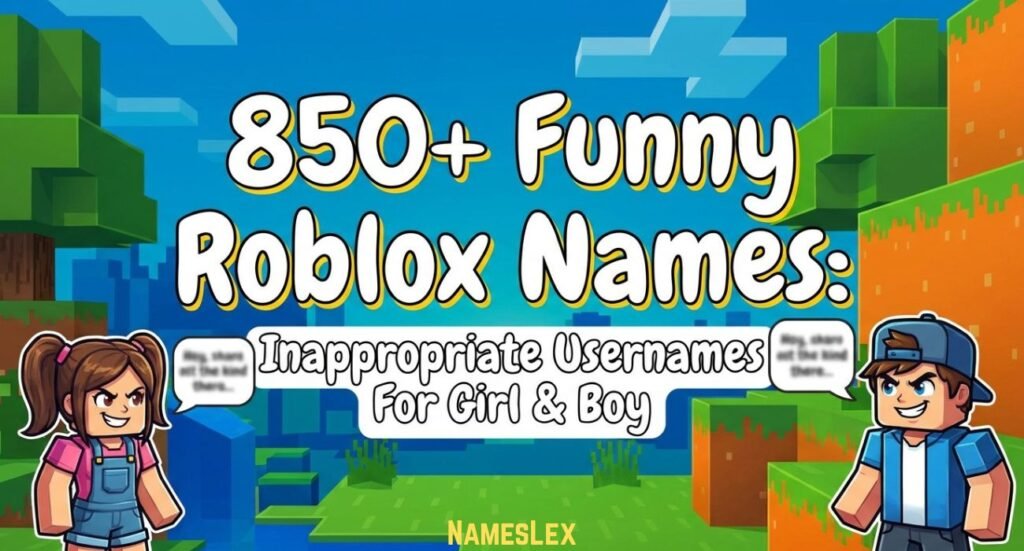 Funny Roblox Names