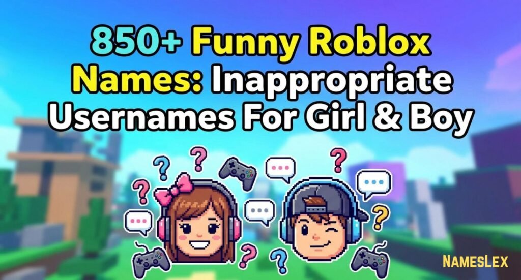 Funny Roblox Names