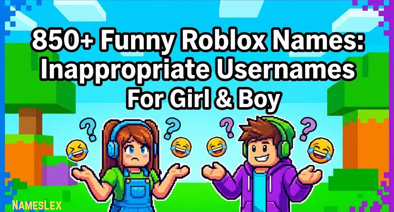Funny Roblox Names